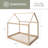 Khwaja Ozark Solid Wood House Bed-2124671555