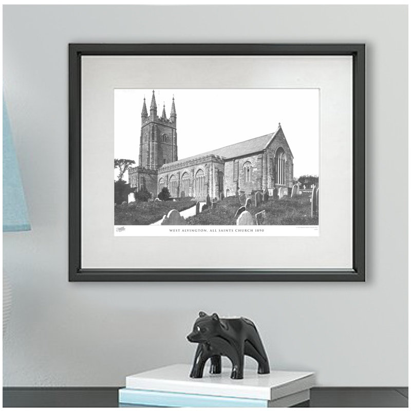 West Alvington, All Saints Church 1890 by Francis Frith - Single Picture Frame Print, 28cm H x 36cm W x 2.3cm D