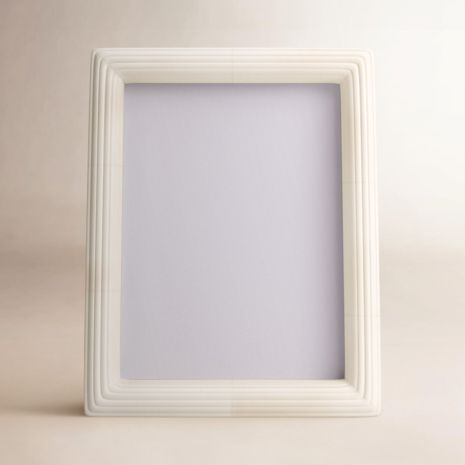 Zuriah Bone Matte Picture Frame, 8" x 10", White