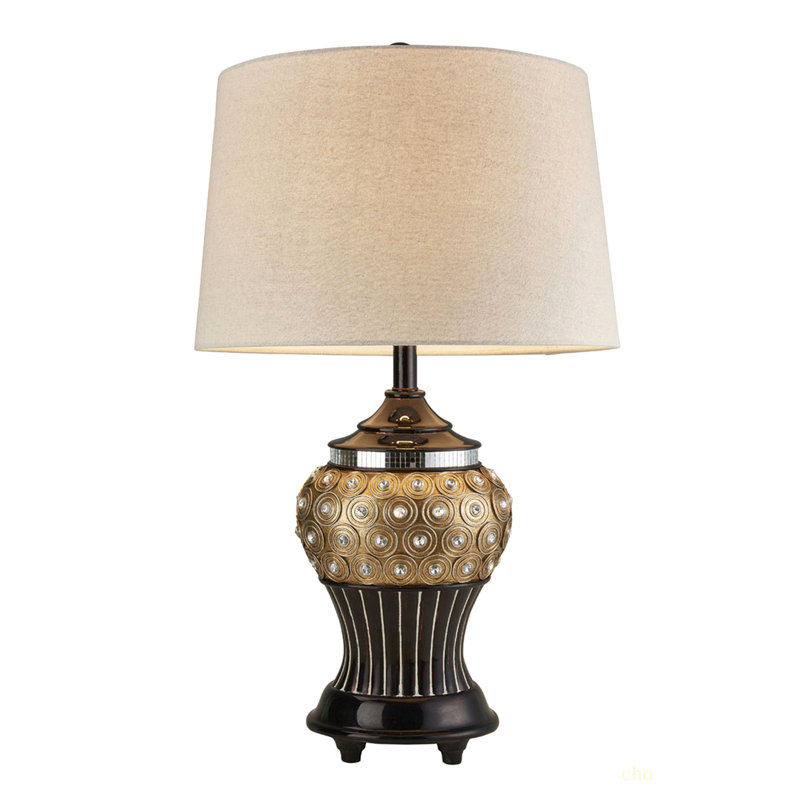 28.75 Inch Max Bejewelled Resin Table Lamp
