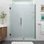 Porte de douche à charnière sans cadre 64 po x 72 po Belmore GS-38026893-105666151