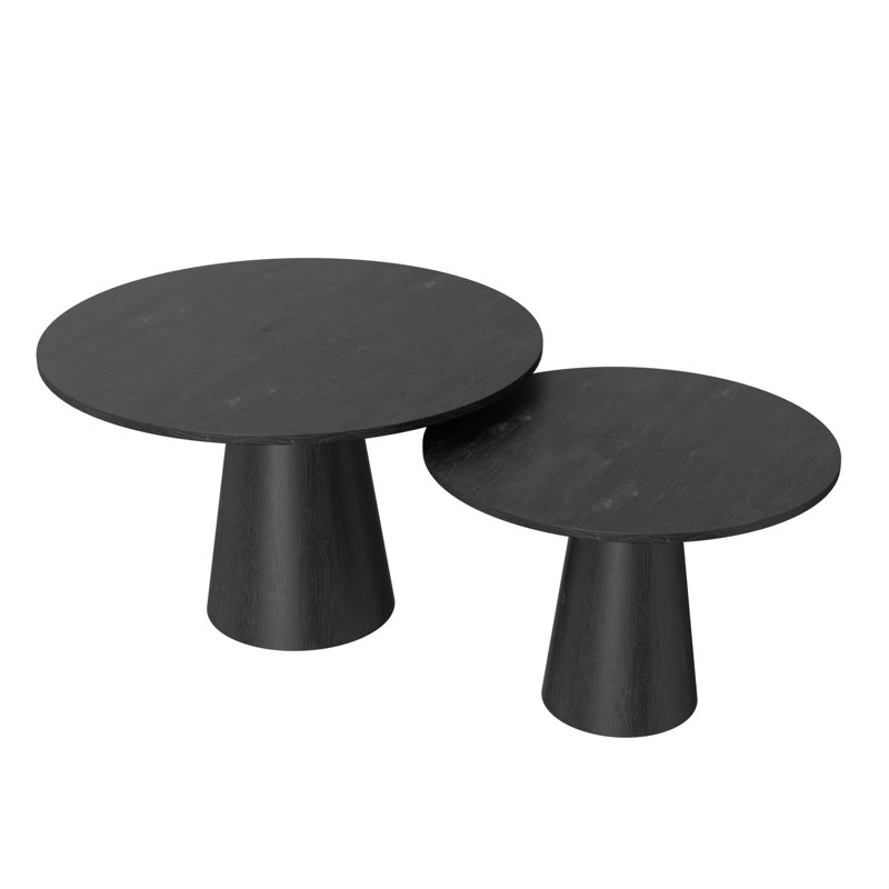 Ensemble de tables basses 2 pièces Astraea, Noir