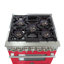 Capriasca - Cuisinière à carburant double autoportante de 30 po 4,32 pi³ avec veilleuse Titanium Professional-68815740