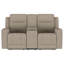 Hohman Upholstered Motion Reclining Loveseat Taupe