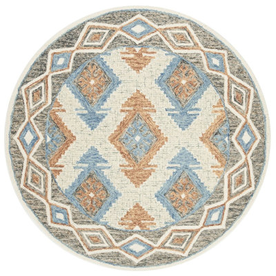 Sebrite Hand Tufted Wool Southwestern Rug
