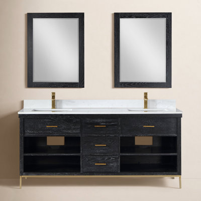 Kesia 72'' Double Bathroom Vanity