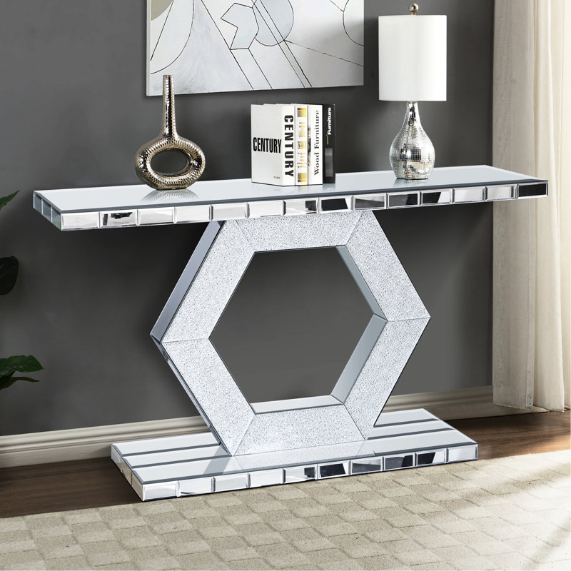 Console de luxe Luxury Art Sparkling Diamond Glass