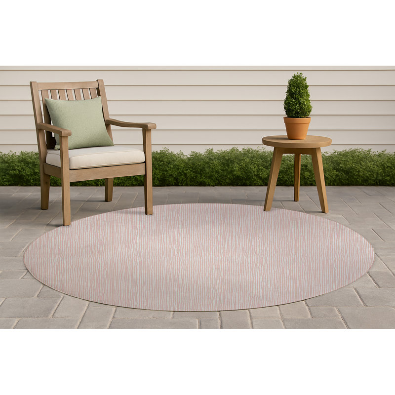 Tapis d'extérieur antidérapant Tess, Rond 5 pi