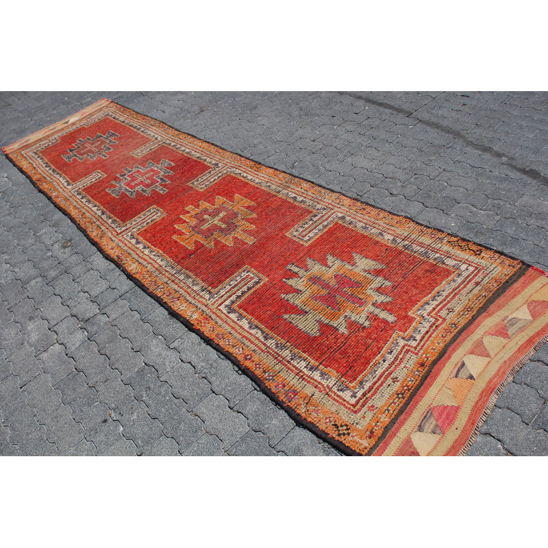 Tapis de couloir turc authentique authentique avec tissage délicat - parfait pour la décoration de couloir