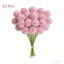 24 fleurs artificielles en soie multicolore hortensia en bouquet de mariée pour décoration de fête de bureau à domicile, rose mauve, 11 po / 28 cm-873757443