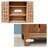 Brown Solid + Manufactured Wood Shoe Storage Bench
