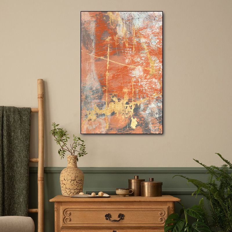Reproduction d'art sur toile en métal Stepreix - Terre Cotta Lace I par Jennifer Goldberger