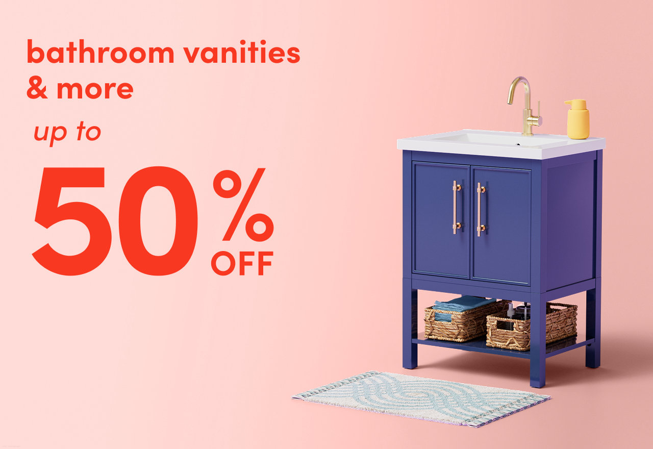 bathroom vanities & more on clearance