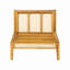 Chaise sans accoudoirs pour l'extérieur, ensemble de 2