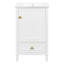 Meuble-lavabo autoportant de 20 po avec lavabo et armoire de rangement en céramique