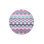 Pink Themed Zigzag Geometric Patterned Modern Decorative Machine Washable Rug