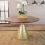 Table de salle à manger ronde moderne 48 "avec base piédestal