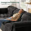 Canapé modulaire en nuage de 112 po avec repose-pieds profond Bonord-959590334
