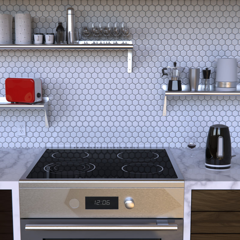 60" Stainless Steel Wall Shelf with Brackets
