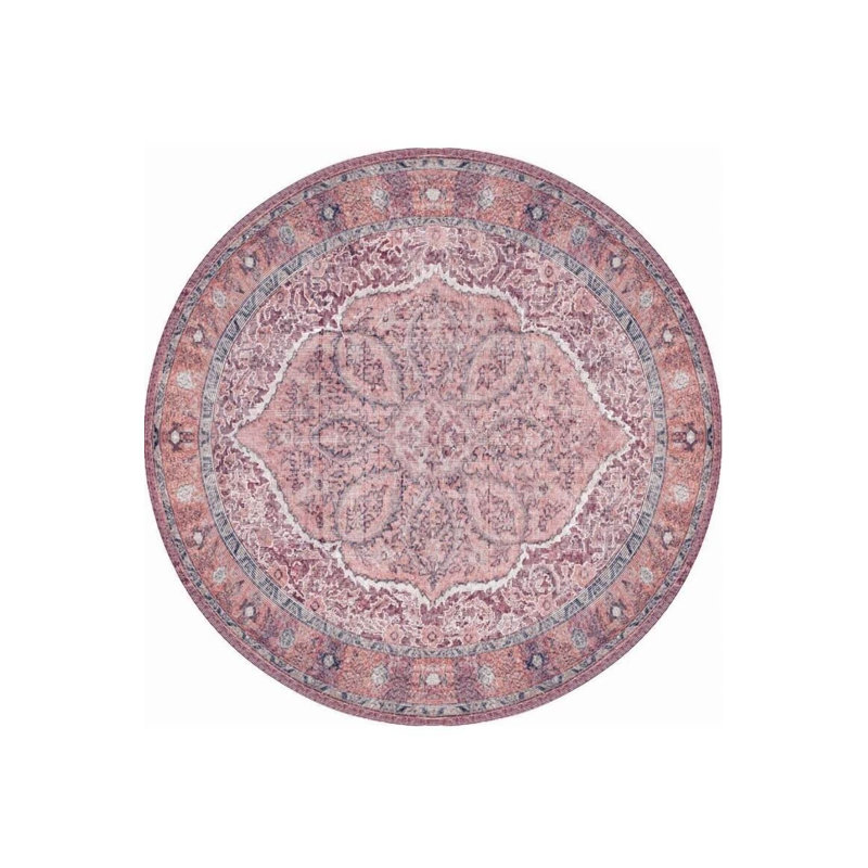 Tapis rouge à motif tissé rétro, Rectangle 3 pi 10 po x 5 pi 3 po