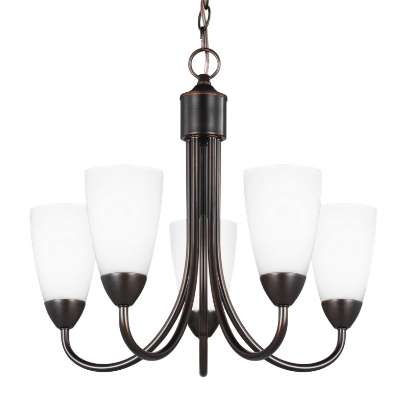 Seville Five Light Chandelier from Generation Lighting , Yes, Burnt Sienna
