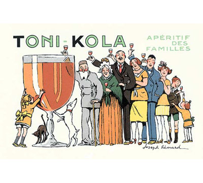Toni kola-impression non encadrée de publicités