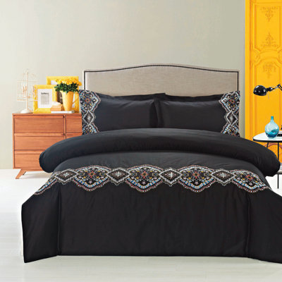 Ensemble de housse de couette brodée 3 pièces maroc Rumena