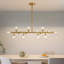 Lustre spoutnik en fer 16 lumières à intensité variable avec abat-jour en verre Jewellia 