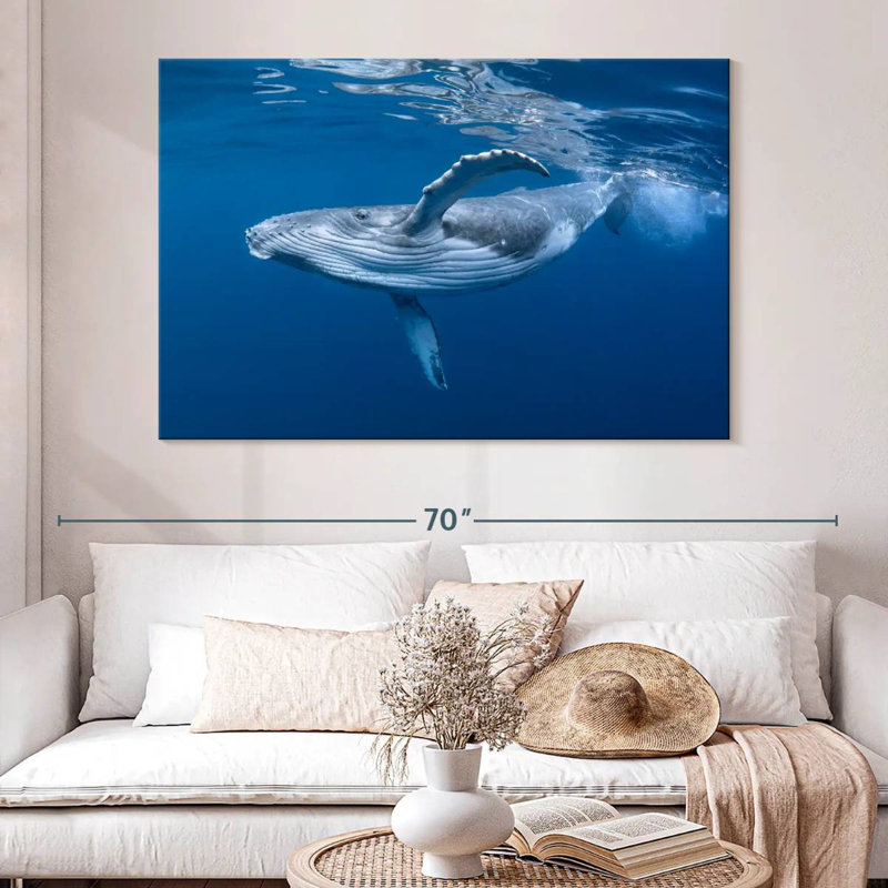 Brampt Baby Humpback Whale, 34" H x 51" W