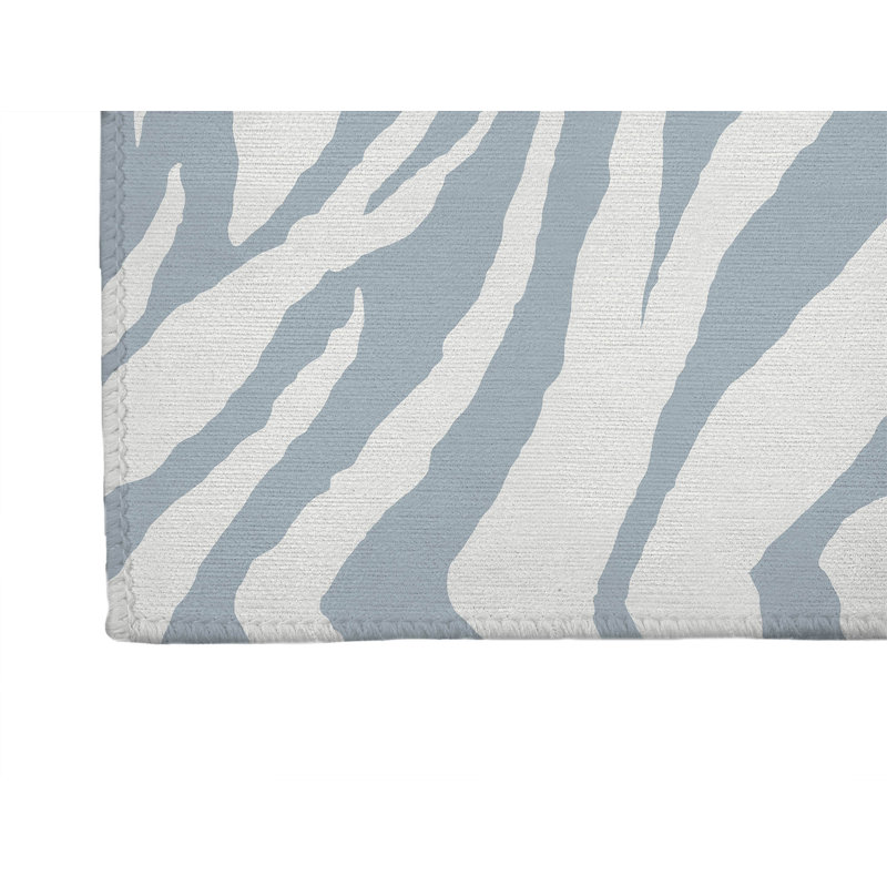 Zebra Patch Non-Slip Outdoor Rug, Runner 2'6" x 8'