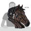 Sculpture buste cheval H 22,5 po