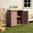 Potting Bench with Storage Cabinet and Metal Table Top for Outdoor Patio