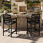 Tabourets de bar hauts, chaises Adirondack, ensemble de 2, chaises d'extérieur haute hauteur, PEHD surdimensionnées, résistantes aux intempéries-496549163