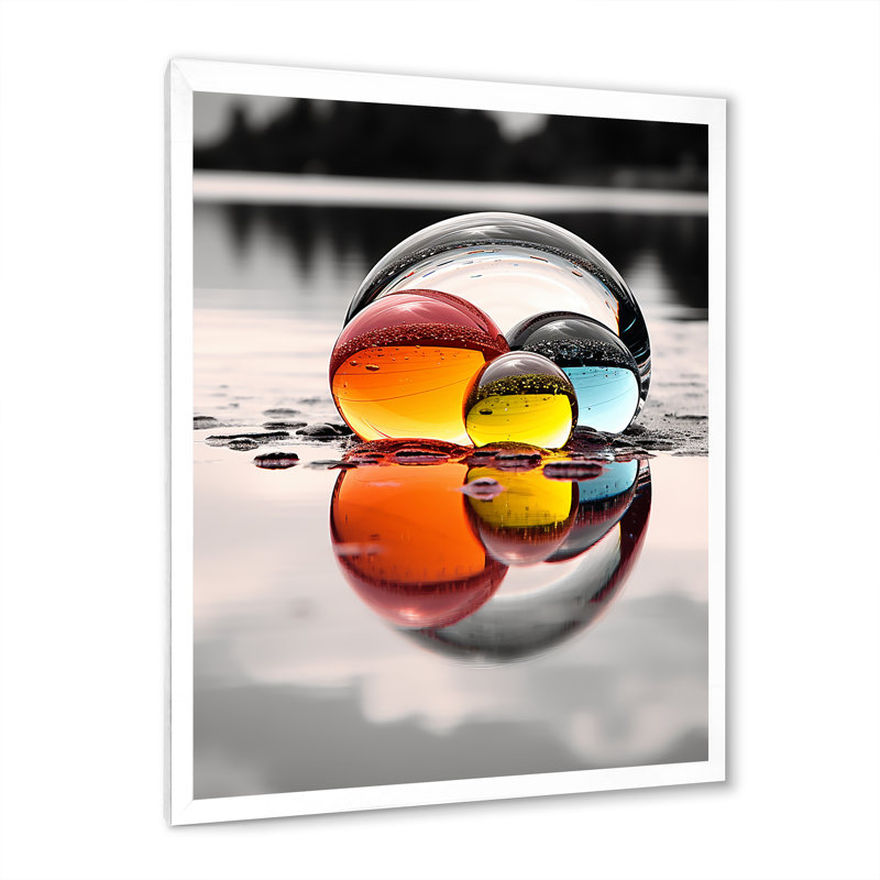 Rainbow Grayscale Reflection This - imprimé, Cadre photo blanc, H 40 po x l 30 po x P 1,5 po