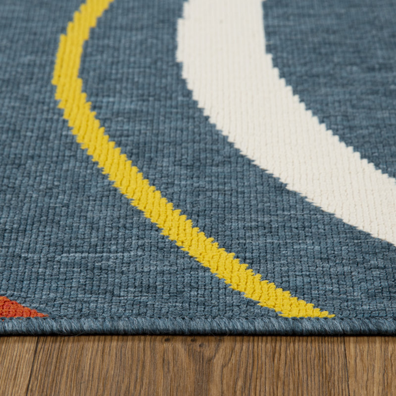 Tapis intérieur / extérieur contemporain Mapa, Rectangulaire 2 pi x 3 pi