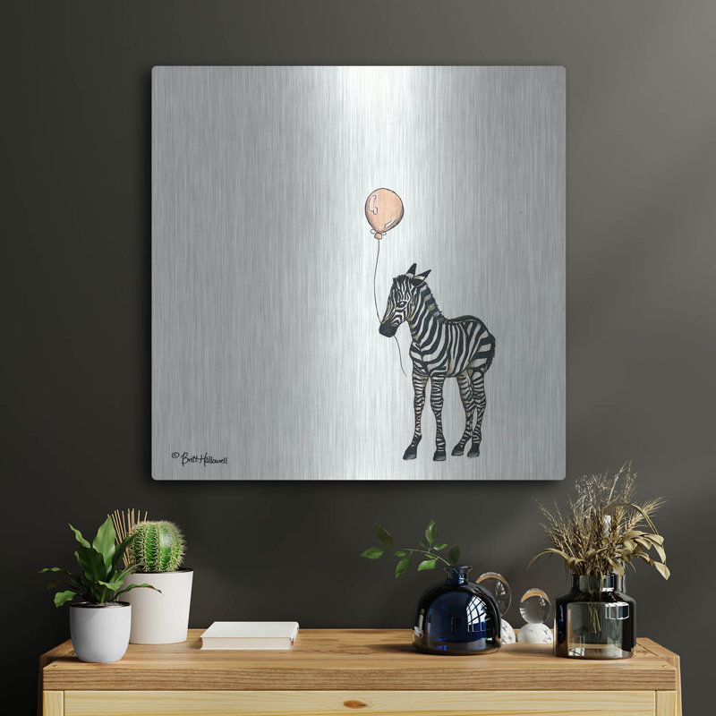 " Nursery Zebra " by Britt Hallowell, 24" H x 24" W