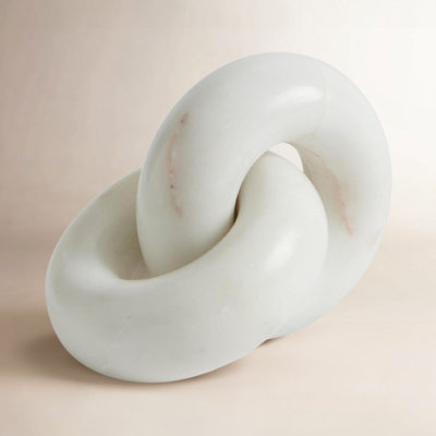 Genuine Marble Round Knot Sculpture