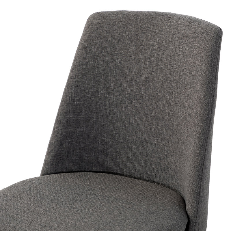 Chaise de salle à manger Asiel, Gris anthracite