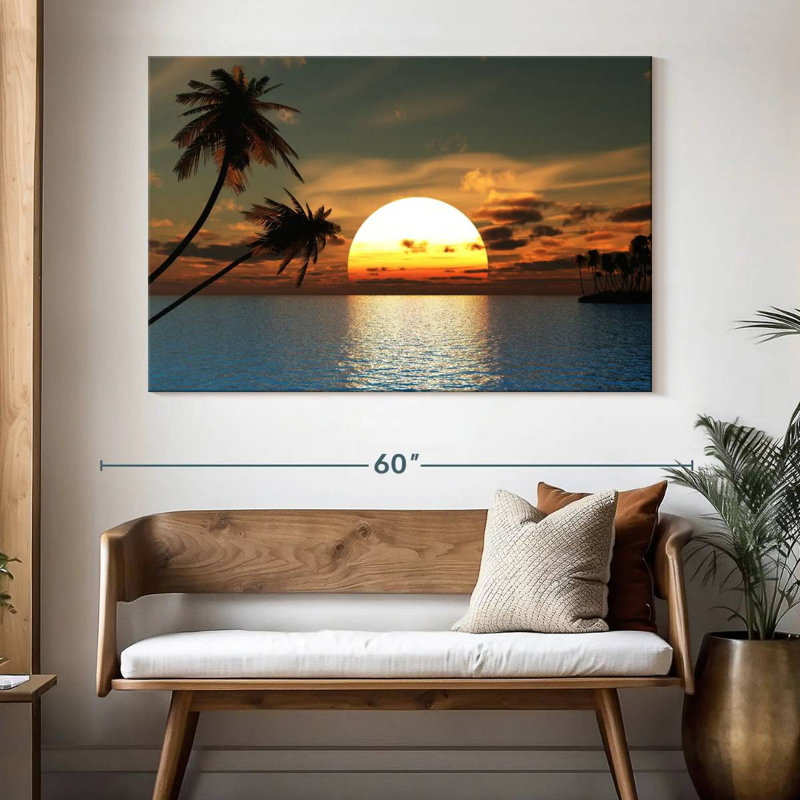 Gillard Ocean Palms Sundown, H 34 po x l 51 po