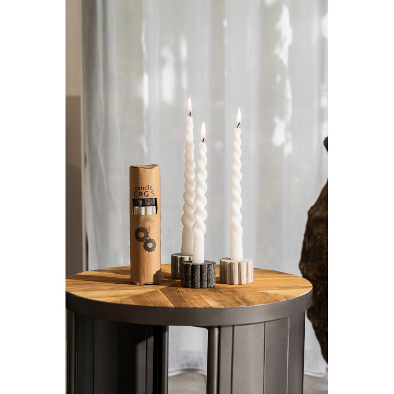 6 Piece Stone Candle Accessories Set