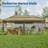 10'x 20' Pop up Canopy Tent, Heavy Duty Outdoor Canopy Tent, Instant Easy Setup Commercial Canopy Tent, Portable Outdoor Tent for Farmers' Market, Wedding, Patio, Party, Event-114493787