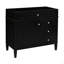 Meuble-lavabo de 36 po sans lavabo supérieur, armoire de rangement moderne avec 2 tiroirs et un tiroir basculant, structure en bois massif-126278440