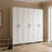 75" Extra Tall Modern Minimalist 2-Door Storage Pantry  Cabinet with Adjustable Shelves (3pcs)-2115552511