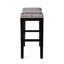 Tabouret de comptoir clouté pour 2 personnes - assise en tissu gris sur structure en bois, conception pliable, convient pour un bar ou un bistro d'extérieur, 18,86 po de profondeur, 12,29 de largeur, 26,49 de hauteur
