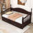 Twin Daybed with Trundle and 2 Drawer Storage MDF Daybed-1233760580