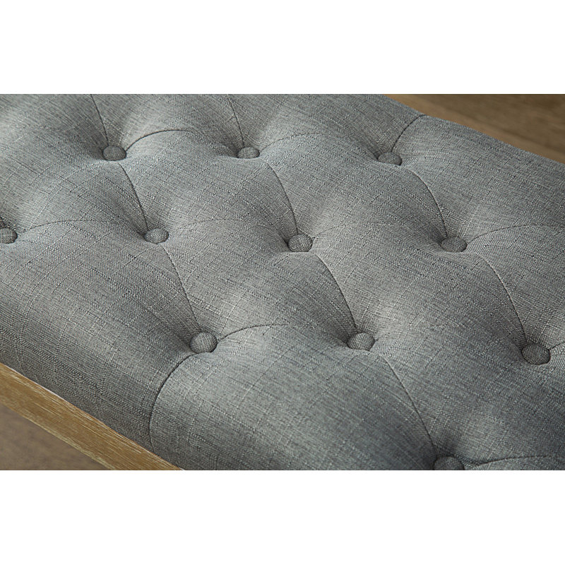 Button Tufted Dining Bench, Mudroom Bench