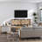 Debets Accent Cabinet Set with Adjustable Shelves and Solid Wood Base-769341447