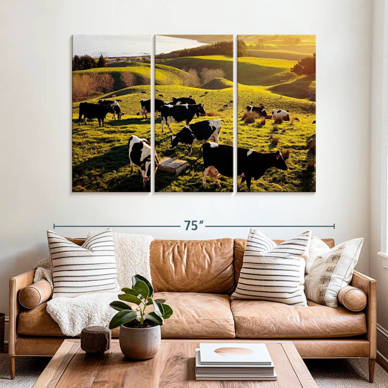 Brampt Hilltop Cows, 42" H x 65" W