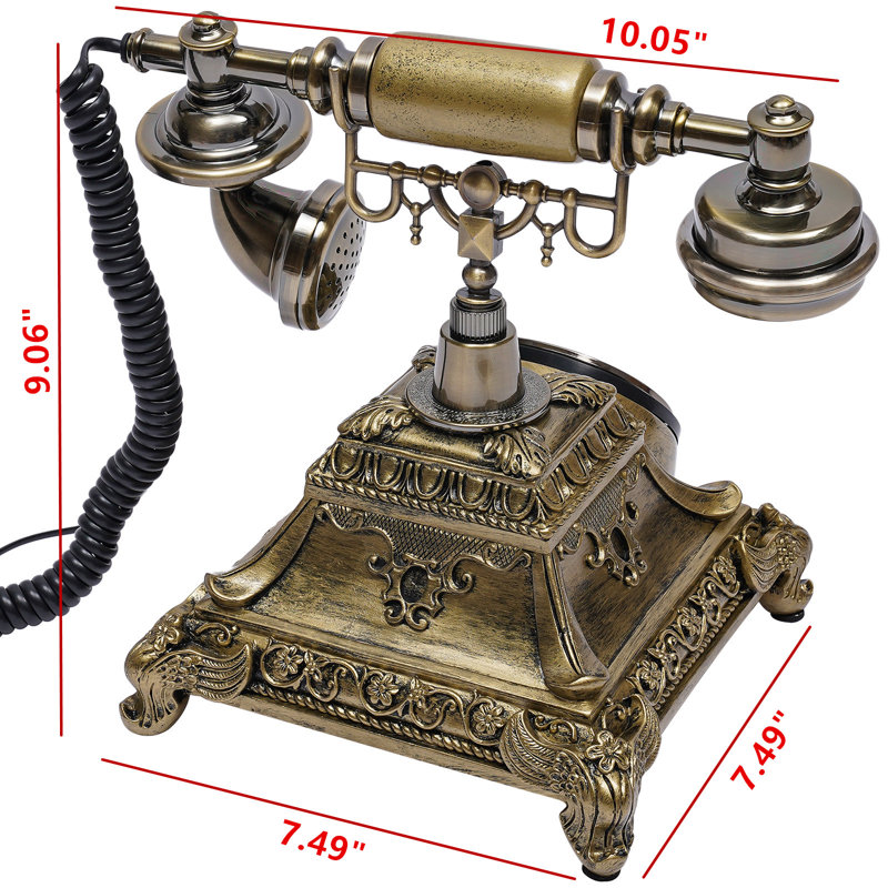 Téléphone décoratif rétro rotatif