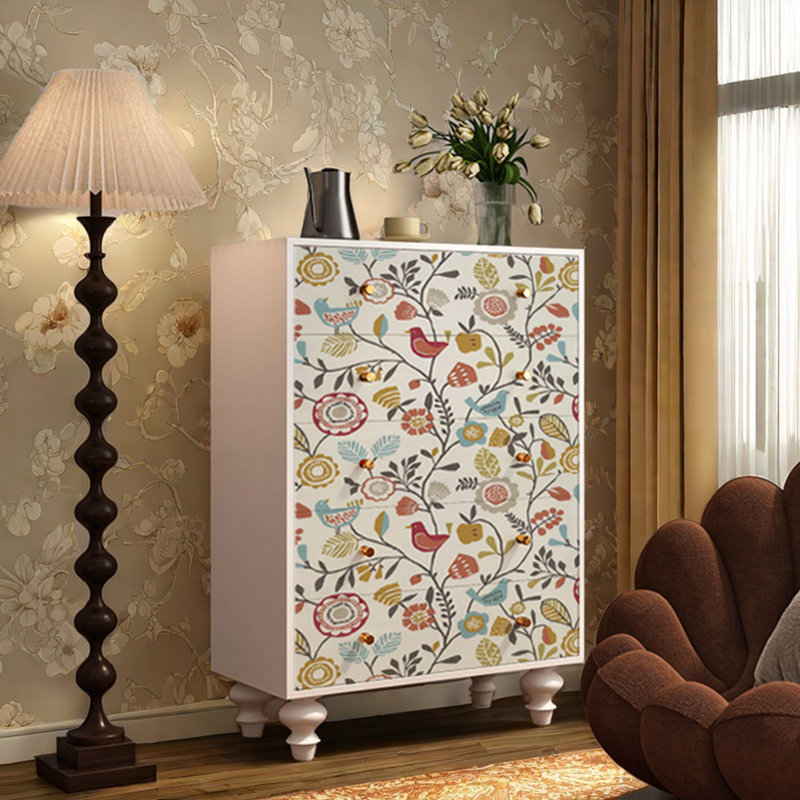 Modern Five-Drawer Accent Chest Sideboard